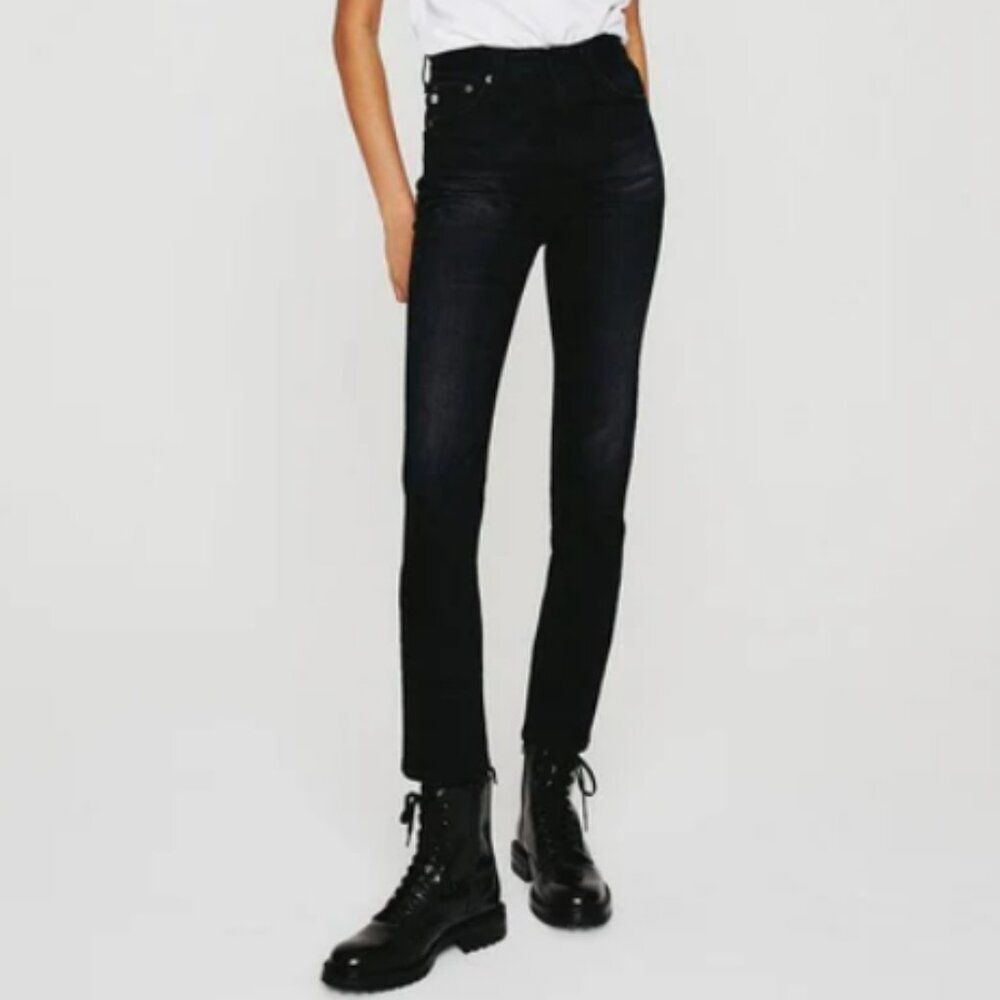AG Alexxis Slim High-Rise Vintage Straight Jeans in 2 Years Dropout size 25